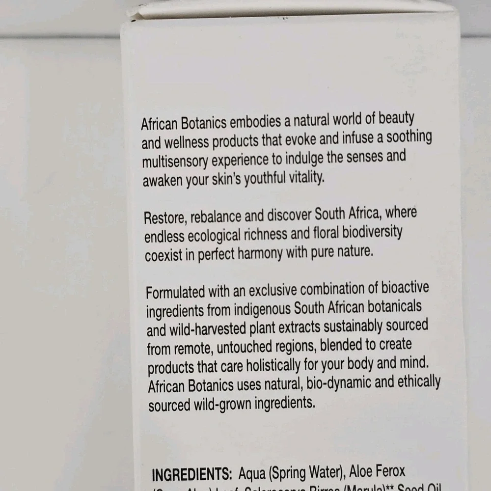 African Botanics hand cream